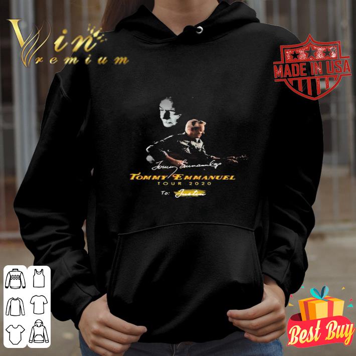 Signature Tommy Emmanuel Tour 2020 To Justin shirt