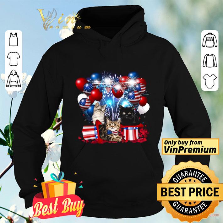 three Cats 4th Of July Firework American Flag shirt three Cats 4th Of July Firework American Flag shirt 4 - three Cats 4th Of July Firework American Flag shirt