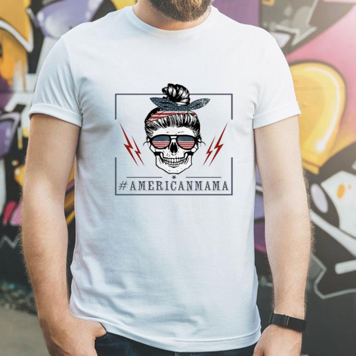 Mother Skull 4th Of July #Americanmama American Flag shirt 1 Mother Skull 4th Of July #Americanmama American Flag shirt