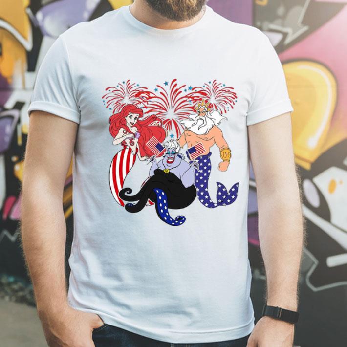 The Little Mermaid Patriot Firework Happy 4th Of July American Flag shirt 1 The Little Mermaid Patriot Firework Happy 4th Of July American Flag shirt