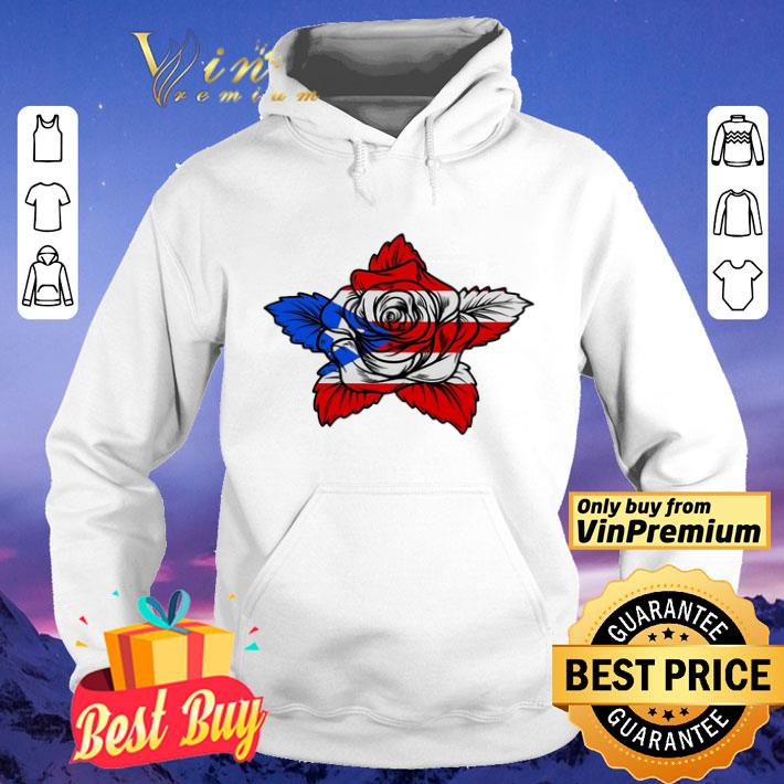 Rose American flag veteran Independence Day shirt