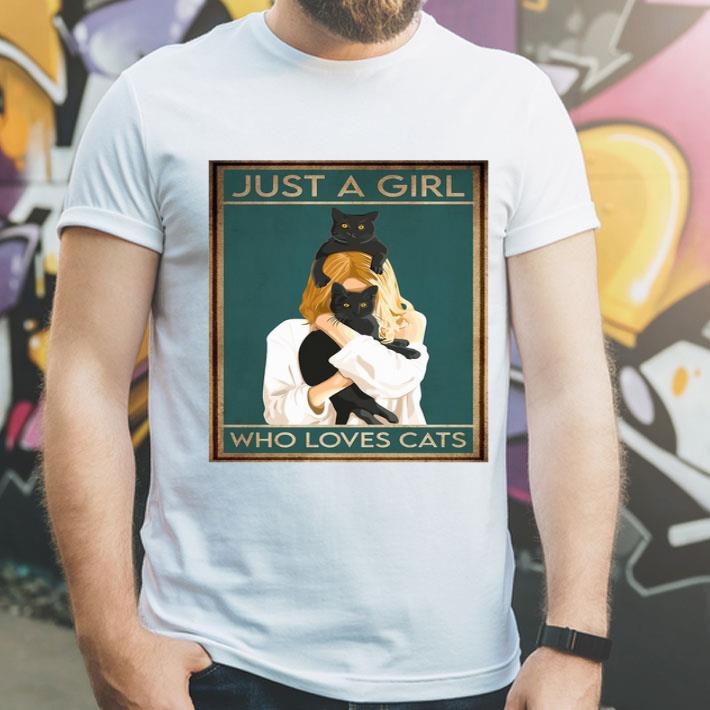 Just A Girl Who Loves Black Cats Shirt