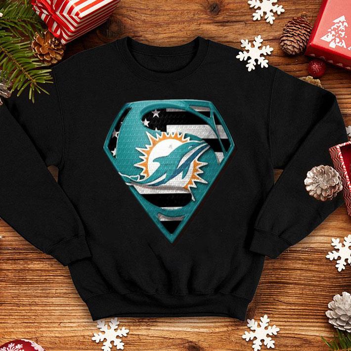 Superman Miami Dolphins American Flag shirt