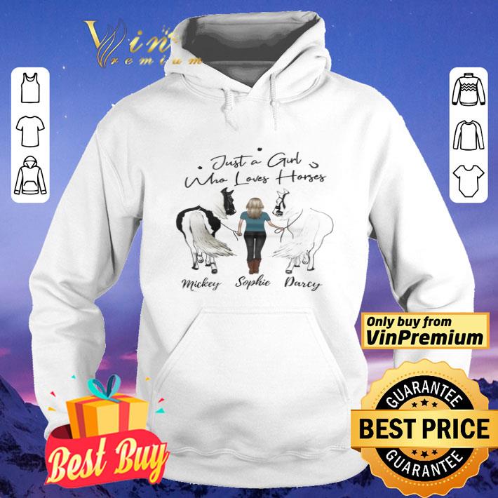 Walking Just A Girl Who Love Horses Mickey Sophie Darcy shirt
