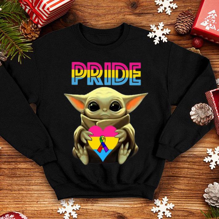 03572a96 pride baby yoda heart rainbow ribbon shirt 4 - Pride Baby Yoda Heart Rainbow Ribbon shirt