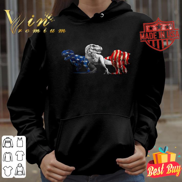 T-Rex red white blue 4th of July independence day shirt