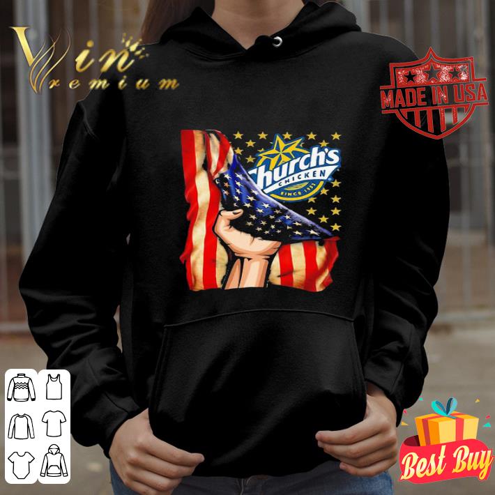 Church’s Chicken and American Flag Independence Day shirt