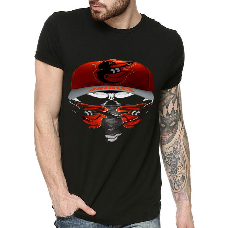 Skull Face Mask Baltimore Orioles Shirt