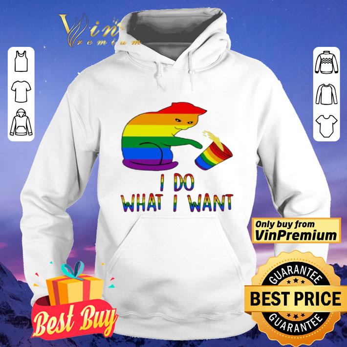 0a5c5ed9 lgbt cat i do what i want shirt 4 - LGBT cat I Do What I Want shirt