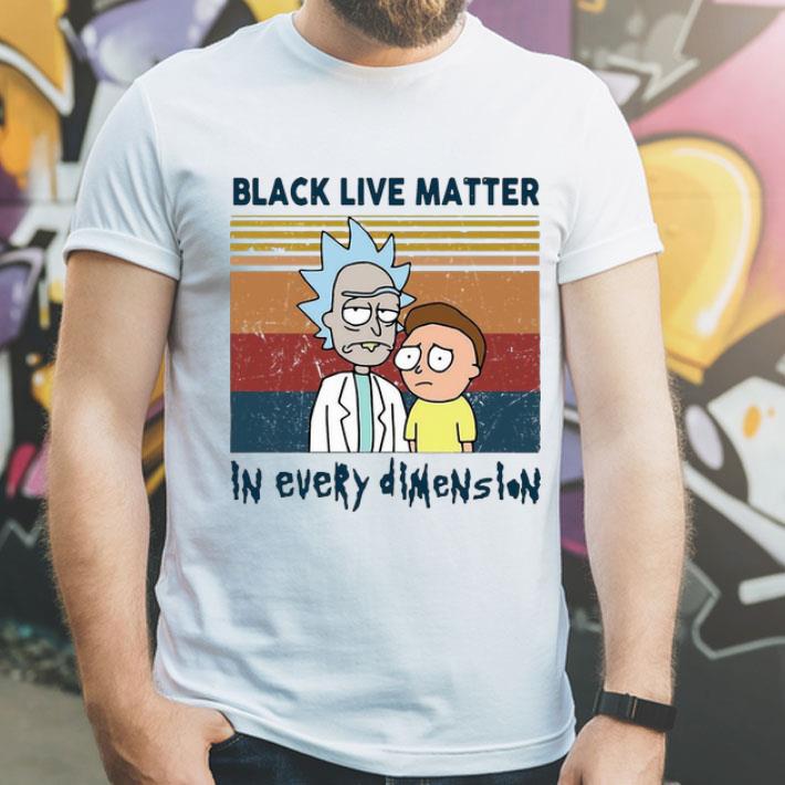 Vintage Rick And Morty Black Live Matter In Every Dimenslon shirt 1 Vintage Rick And Morty Black Live Matter In Every Dimenslon shirt