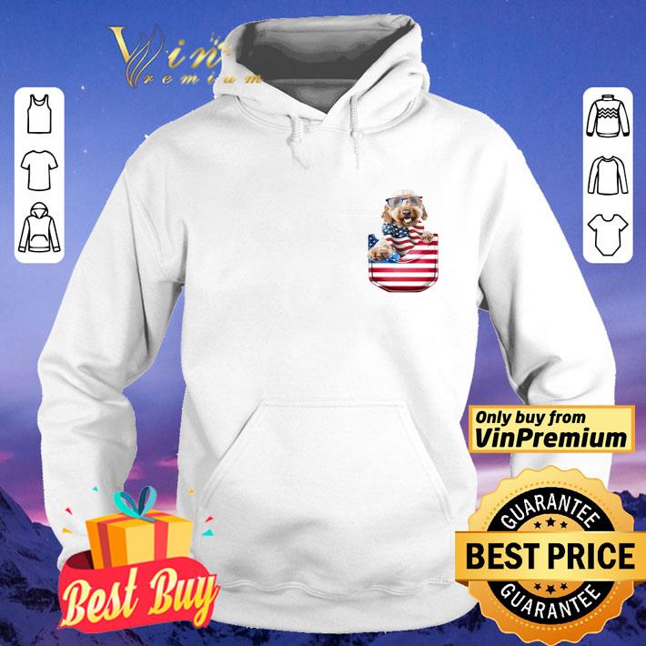 Goldendoodle In Pocket 4th Of July Independence Day shirt