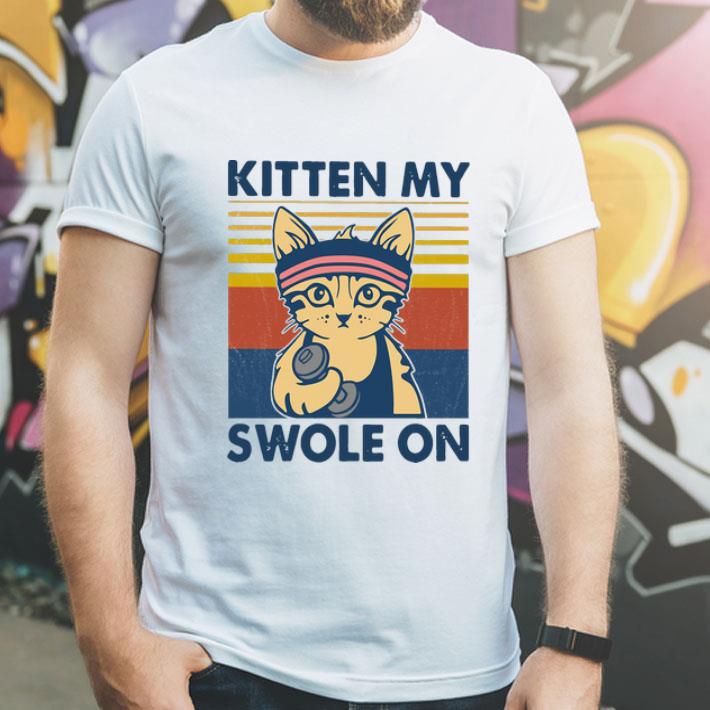 Vintage Cat Kitten My Swole On shirt