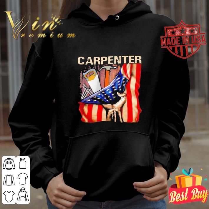 Carpenter American flag 4th of july independence day shirt