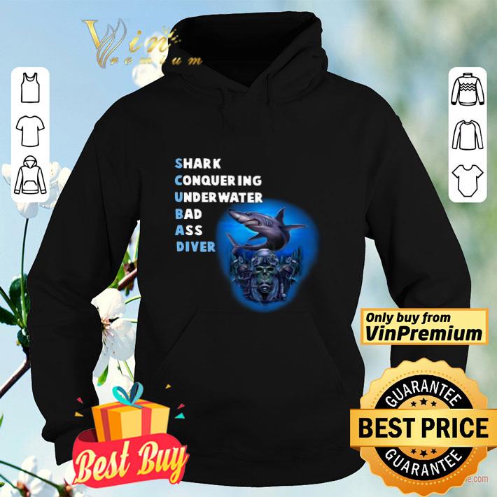 0d6e4c16 quality scuba shark conquering underwater badass diver shirt 4 - Quality Scuba Shark Conquering Underwater Badass Diver shirt