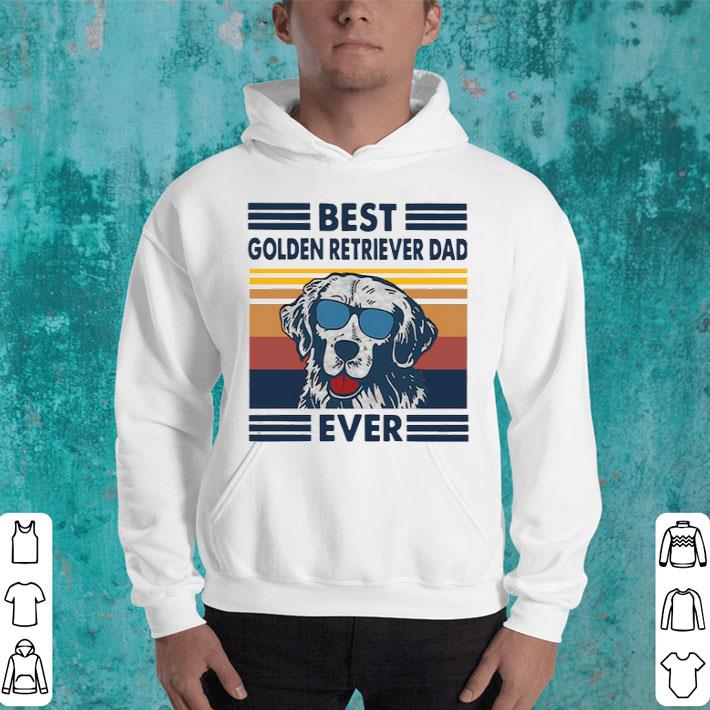 Best Golden Retriever Dad Ever Vintage Shirt