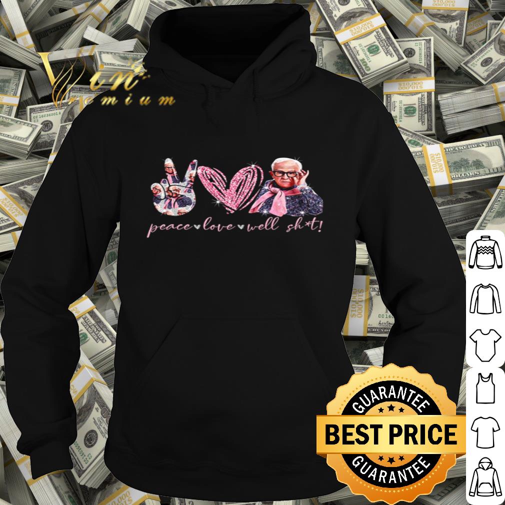 Glitter Peace love well shit Leslie Jordan shirt