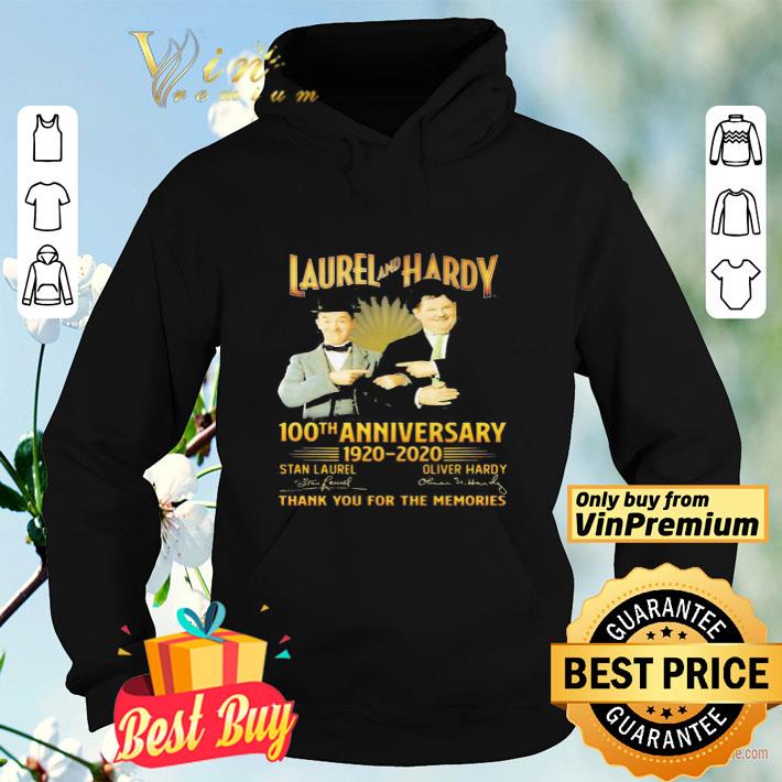 11128055 laurel and hardy 100th anniversary 1920 2020 thank you for the memories signatures shirt 4 - Laurel and hardy 100th anniversary 1920 2020 thank you for the memories signatures shirt