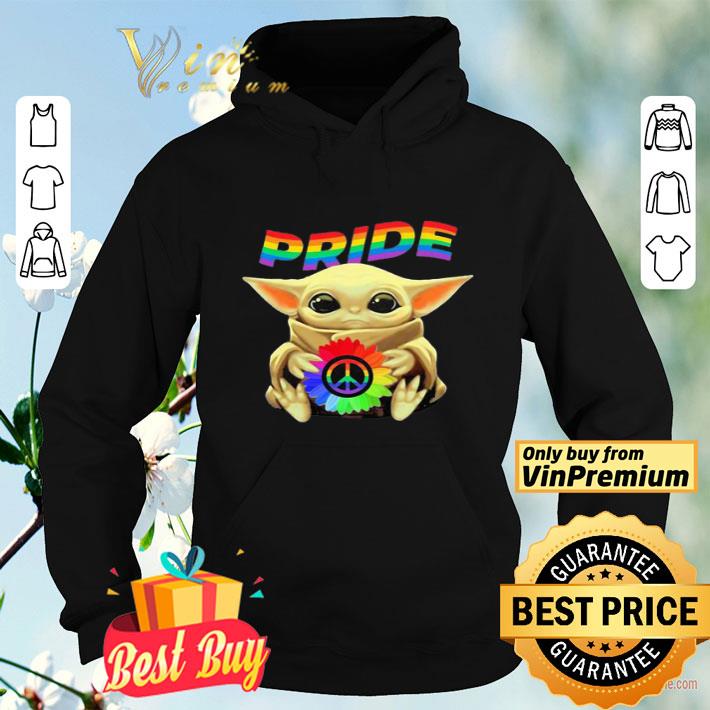 1191a2a1 lgbt star wars baby yoda hug peace sunflower pride shirt 4 - Lgbt star wars baby yoda hug peace sunflower pride shirt