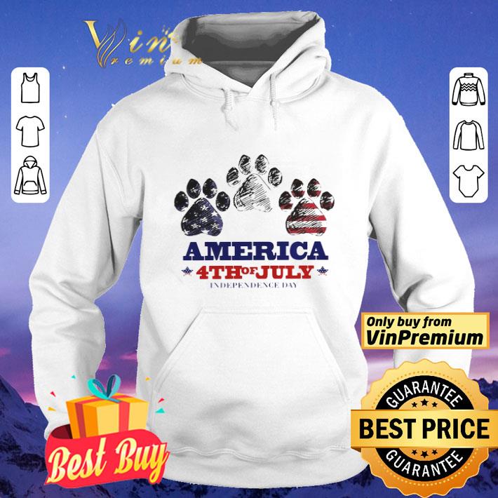 Paw Dog America 4th Of July Independence Day shirt