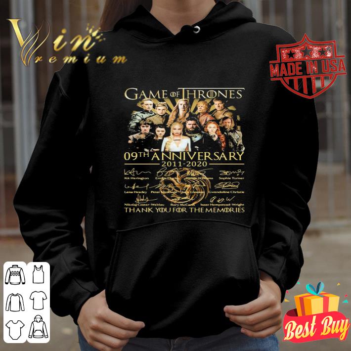 Game Of Thrones 09th Anniversary 2011-2020 Signatures shirt
