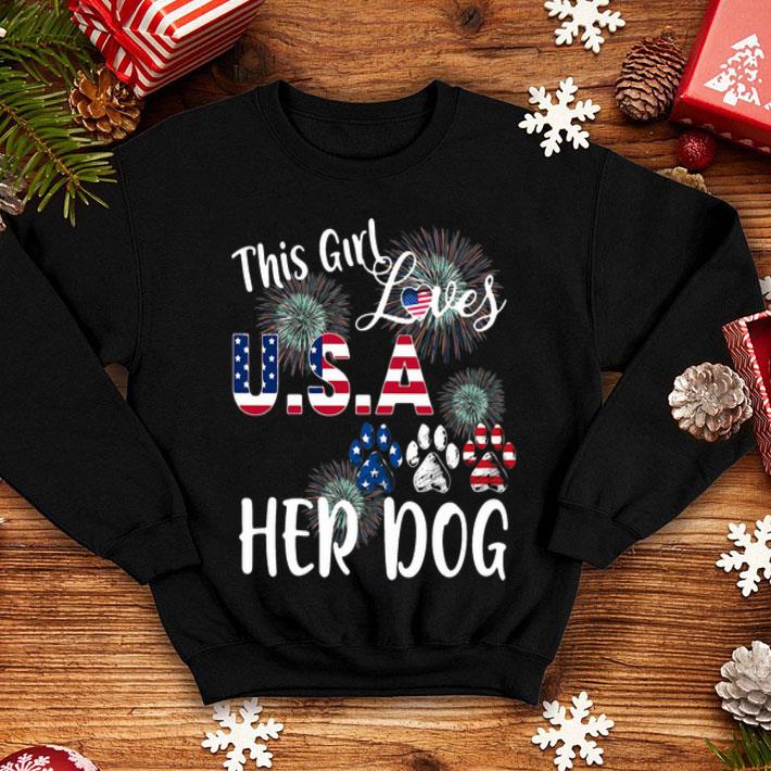 This Girl Loves USA And Her Dog American Flag Independence Day shirt 1 This Girl Loves USA And Her Dog American Flag Independence Day shirt