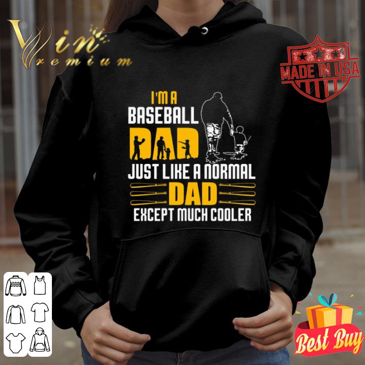 I’m A Baseball Dad Just Like A Normal Dad Except Much Cooler Father's day shirt