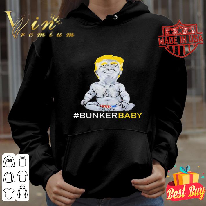 Donald Trump Bunker Baby American Flag 4th Of July shirt