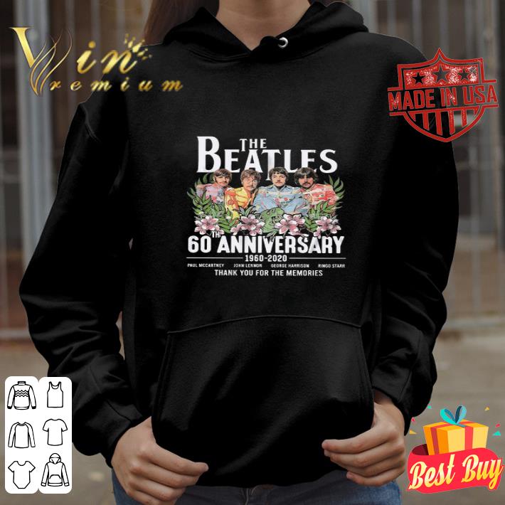 The Beatles Band 60th Anniversary 1960-2020 Thank You For The Memories shirt