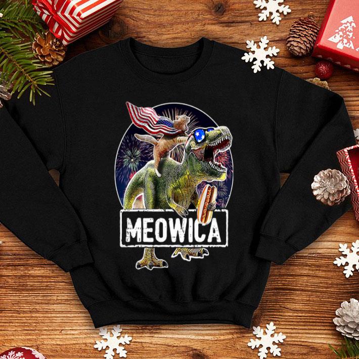 Meowica Cat T-Rex Dinosaur Firework American Flag 4th Of July shirt 18074f92 meowica cat t rex dinosaur firework american flag 4th of july shirt 4 - Meowica Cat T-Rex Dinosaur Firework American Flag 4th Of July shirt