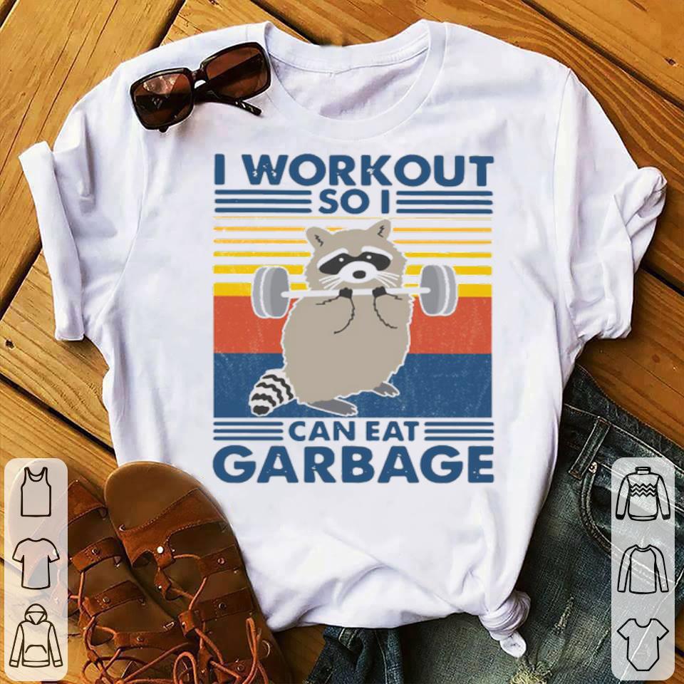 Racoon I Workout So I Can Eat Garbage Vintage Shirt 10 Racoon I Workout So I Can Eat Garbage Vintage Shirt