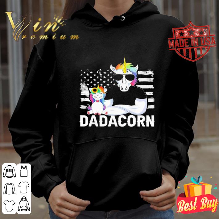 American Flag Dadacorn Dad Unicorns Father’s Day shirt