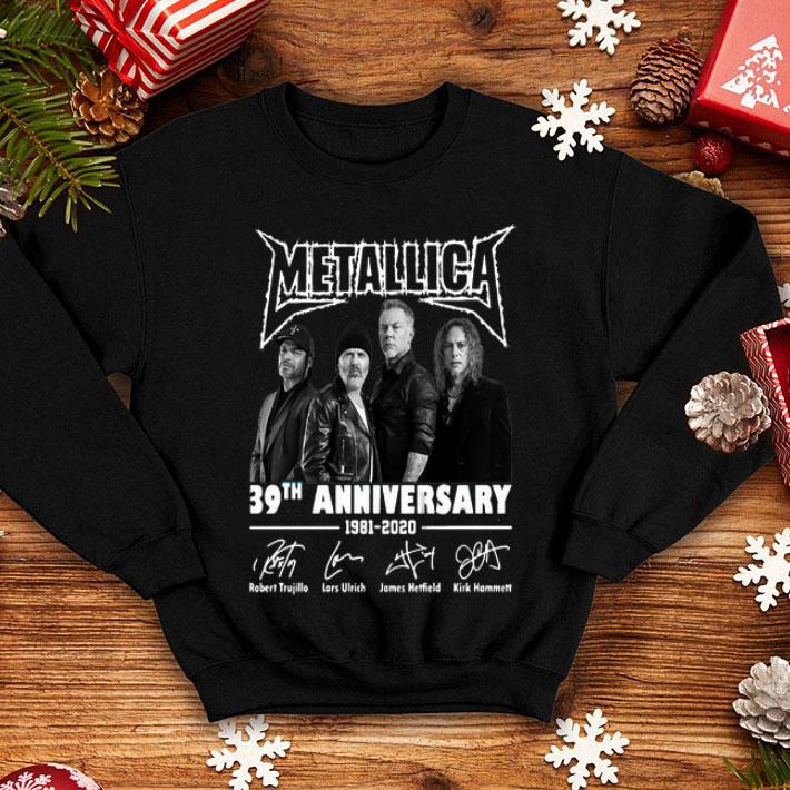 Metallica 39th Anniversary 1981-2020 Signatures shirt