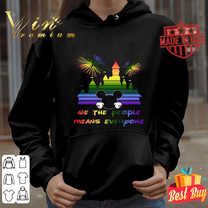 LGBT We The People Means Everyone Mickey Mouse Logo Walt Disney shirt