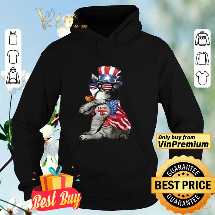 1b170308 uncle sam cat tattoo i love us heart the 4th of july shirt 4 - Uncle Sam Cat tattoo i love US heart the 4th of July shirt