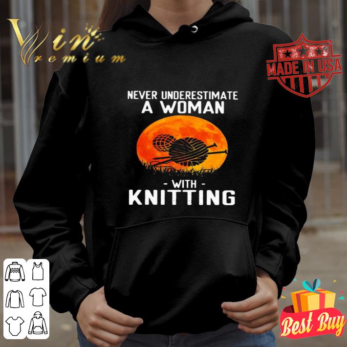 Never underestimate a man with knitting sunset shirt 8 Never underestimate a man with knitting sunset shirt