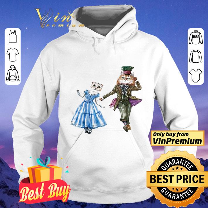 Alice in wonderland cat movie shirt