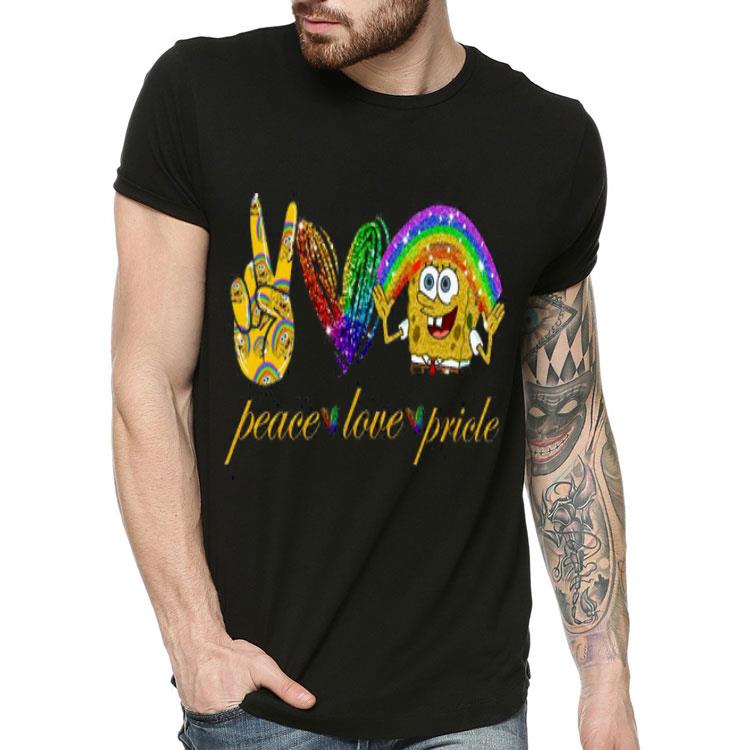 1f19c2cc lgbt peace love pricle spongebob so cute shirt 4 - LGBT Peace Love Pricle SpongeBob So Cute Shirt