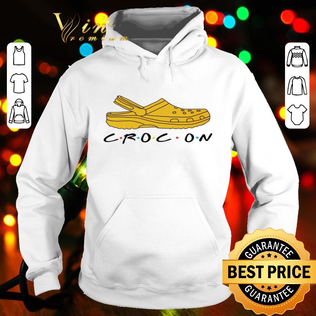 Yellow Crocs On Friends shirt