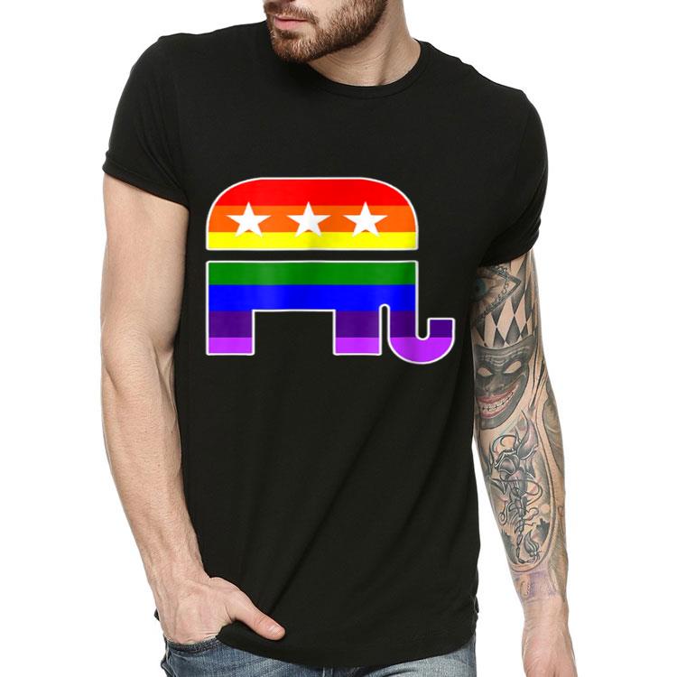 213b5c6c lgbt republican elephant pride flag conservative shirt 4 - LGBT Republican Elephant Pride Flag Conservative Shirt
