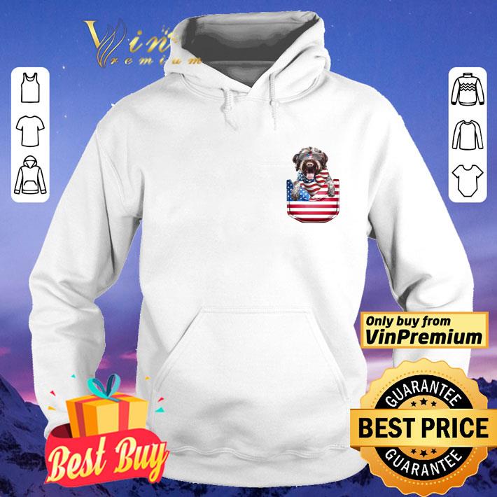 German Wirehaired Pointer In Pocket 4th Of July Independence Day shirt