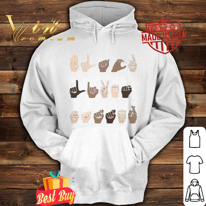 Sign language Black Lives Matter shirt