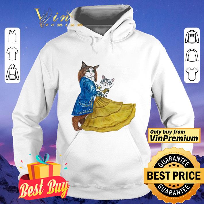 Beauty and the beast cat movie shirt