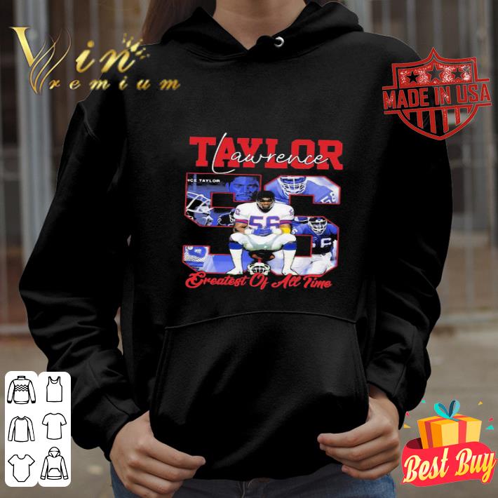 Lawrence Taylor Signature Greatest Of All Time New York Giants shirt
