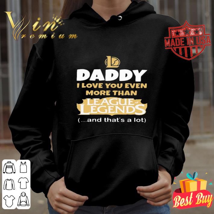 Daddy I Love You Even More Than League of Legends Father’s Day shirt