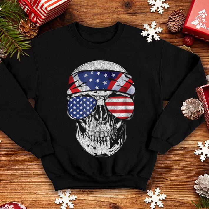 25f4f978 4th of july skull american flag shirt 4 - 4th Of July Skull American Flag Shirt