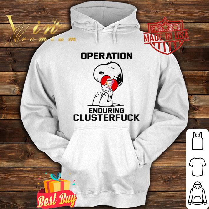 2654c192 snoopy hug dunkin donuts operation enduring clusterfuck shirt 4 - Snoopy Hug Dunkin Donuts Operation Enduring Clusterfuck shirt