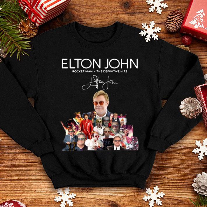 Elton John Rocket Man The Definitive Hits Signature shirt