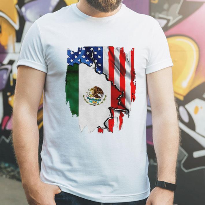 Coat Of Arms Of Mexico Inside American Flag shirt 1 Coat Of Arms Of Mexico Inside American Flag shirt