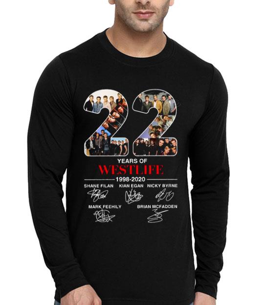 22 Years Of Westlife 1998 2020 Signatures Shirt