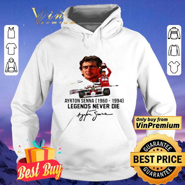 Ayrton Senna 1960 1994 Legends never die signature shirt